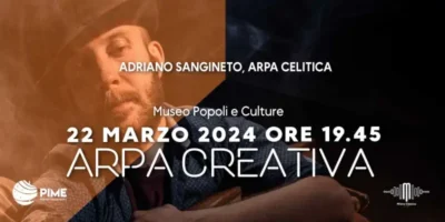 MusicaInMuseo a Milano: il 22 marzo concerto ARPA CREATIVA al Museo Popoli e Culture
