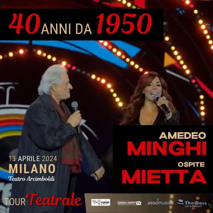 Andrea Minghi in concerto al Teatro Arcimboldi di Milano