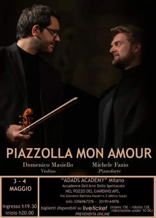 Concerto Piazzolla Mon Amour con Domenico Masiello e Michele Fazio