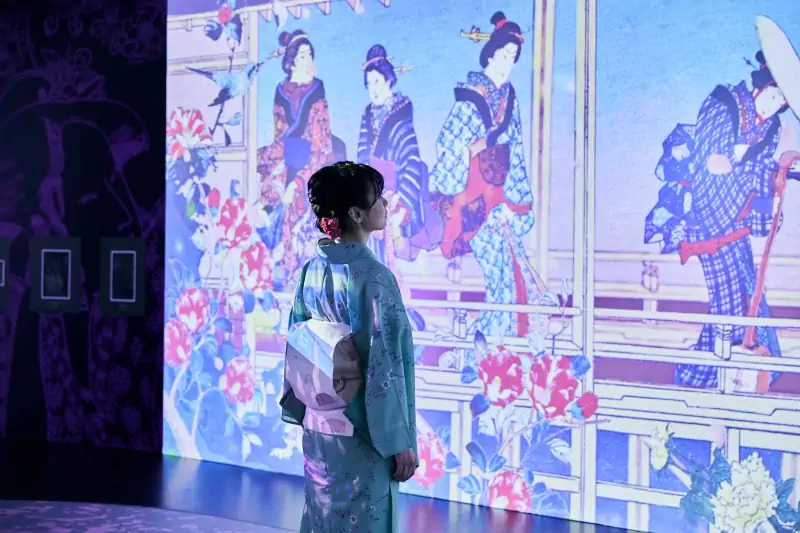 Mostra Ukiyoe immersive art in Tenoha Milano