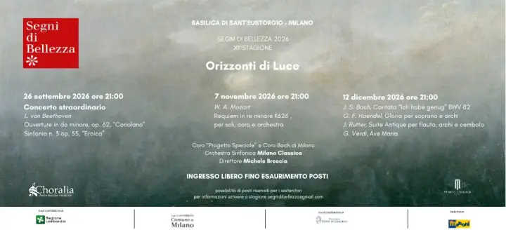 Segni di Bellezza 2026: concerto in Basilica Santo Eustorgio a Milano