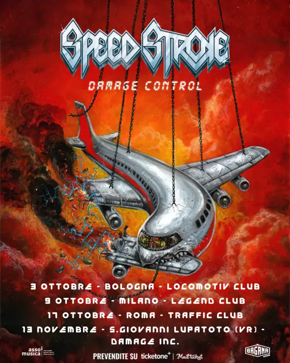 SPEED STROKE in concerto al Legend Club Milano per il DAMAGE CONTROL TOUR 2026