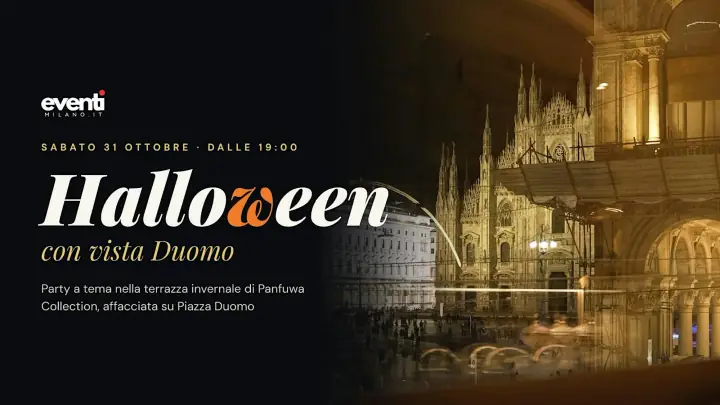 Drink, panfuwa e DJ set a tema Halloween nella terrazza invernale con vista Duomo
