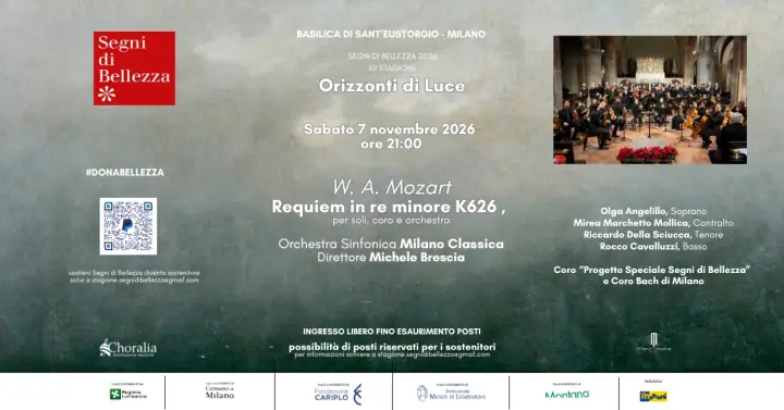 Segni di Bellezza 2026: concerto Mozart in Basilica Santo Eustorgio a Milano