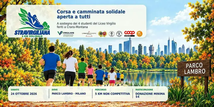Stravirgiliana 2026: corsa e camminata solidale di 5 km al Parco Lambro di Milano